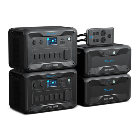Home Battery Backup 2×AC300 + 2×B300 + 1×P030A