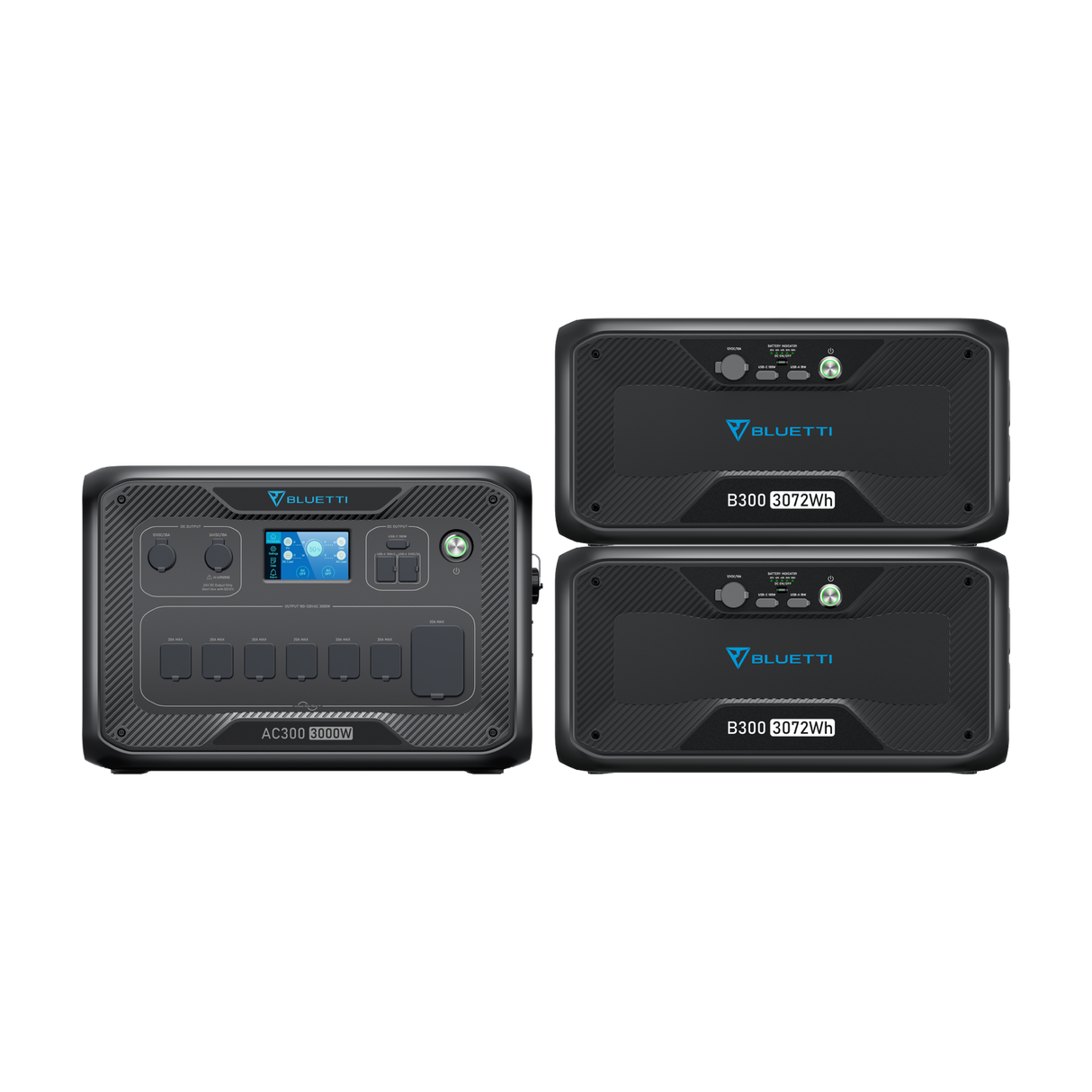 Home Battery Backup AC300 + 2×B300