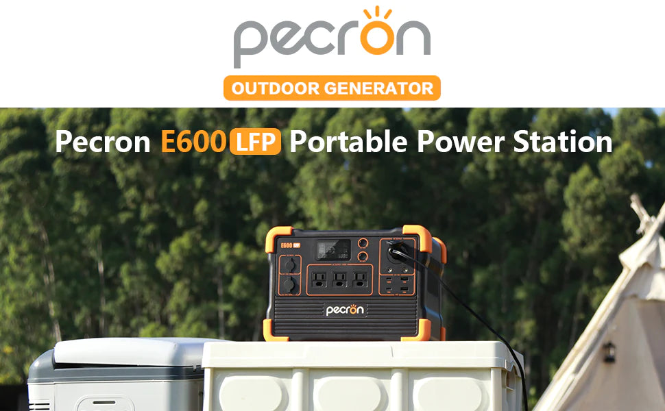 PECRON E600LFP Portable Power Station 1200W 614Wh LiFePo4