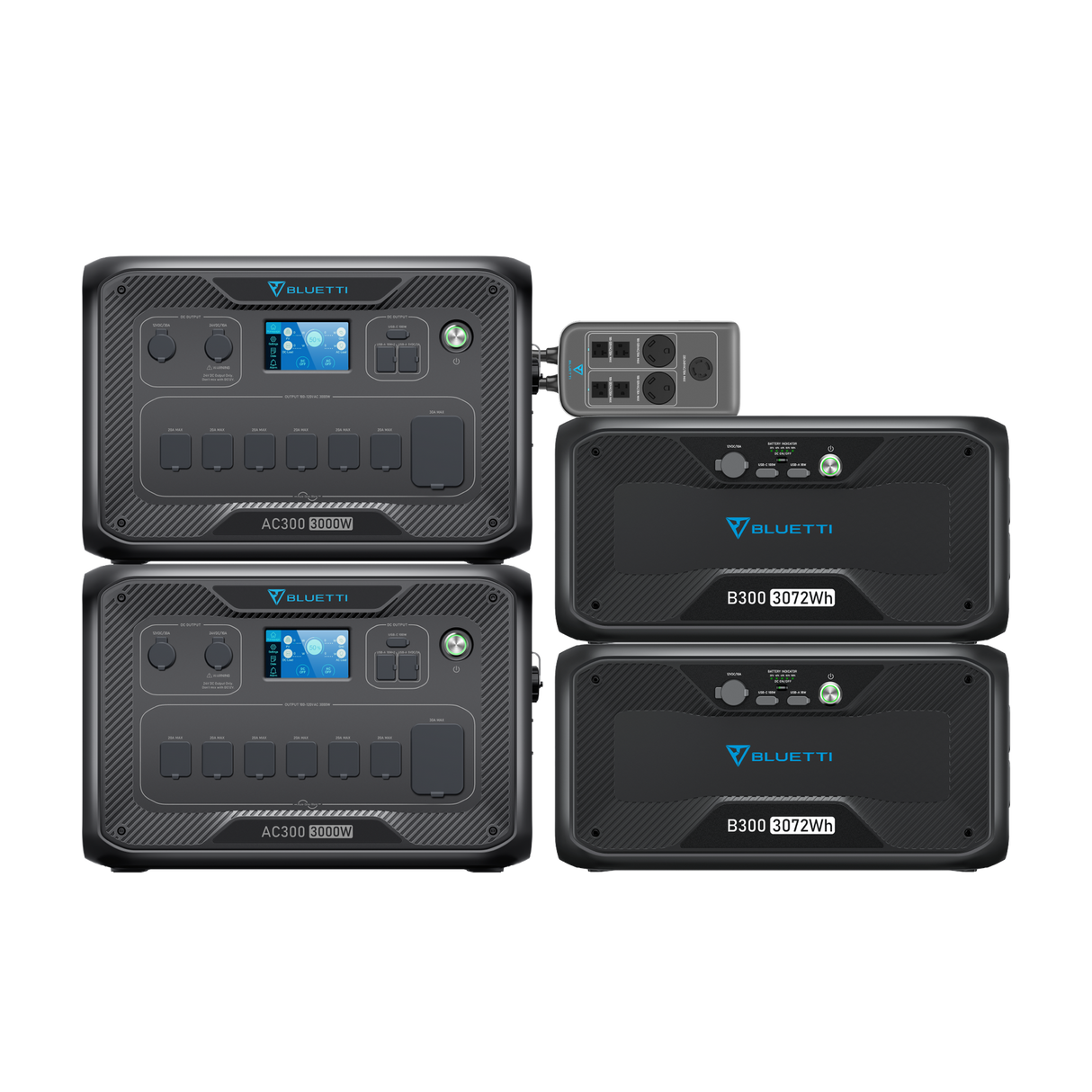 Batería de respaldo para el hogar 2×AC300 + 2×B300 + 1×P030A 